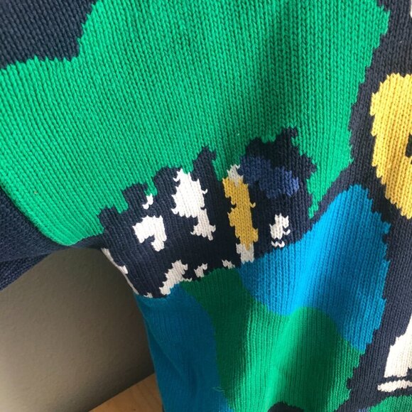 Vintage John Ashford Golf Big Image Golfing Knit Sweater - 80s 90s - Picture 9 of 12